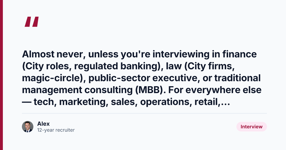 Key takeaway from What to Wear to a UK Interview in 2026 (Recruiter Reality)