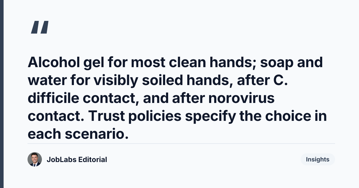 Key takeaway from WHO 5 Moments of Hand Hygiene