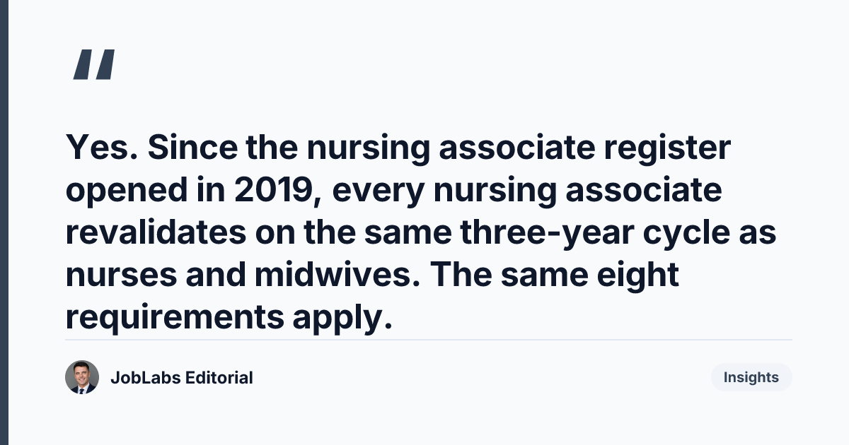 Key takeaway from Who Needs to Revalidate With the NMC?