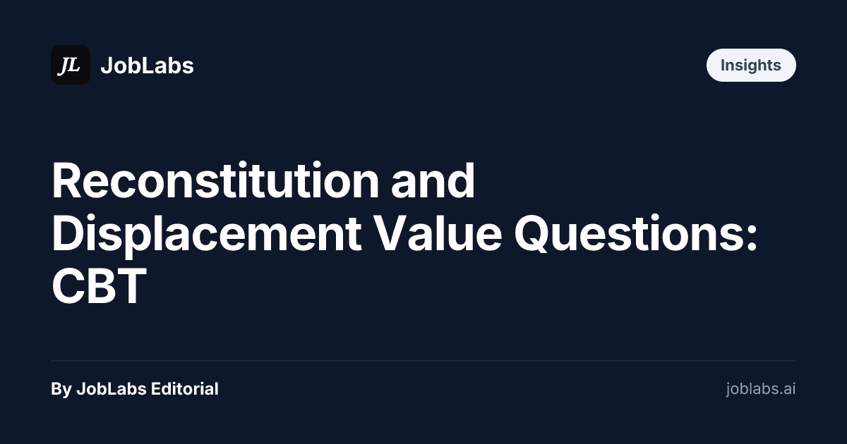 Reconstitution and Displacement Value Questions: CBT