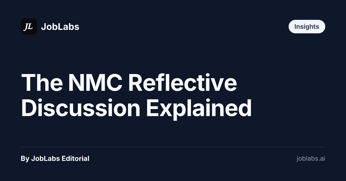 The NMC Reflective Discussion Explained