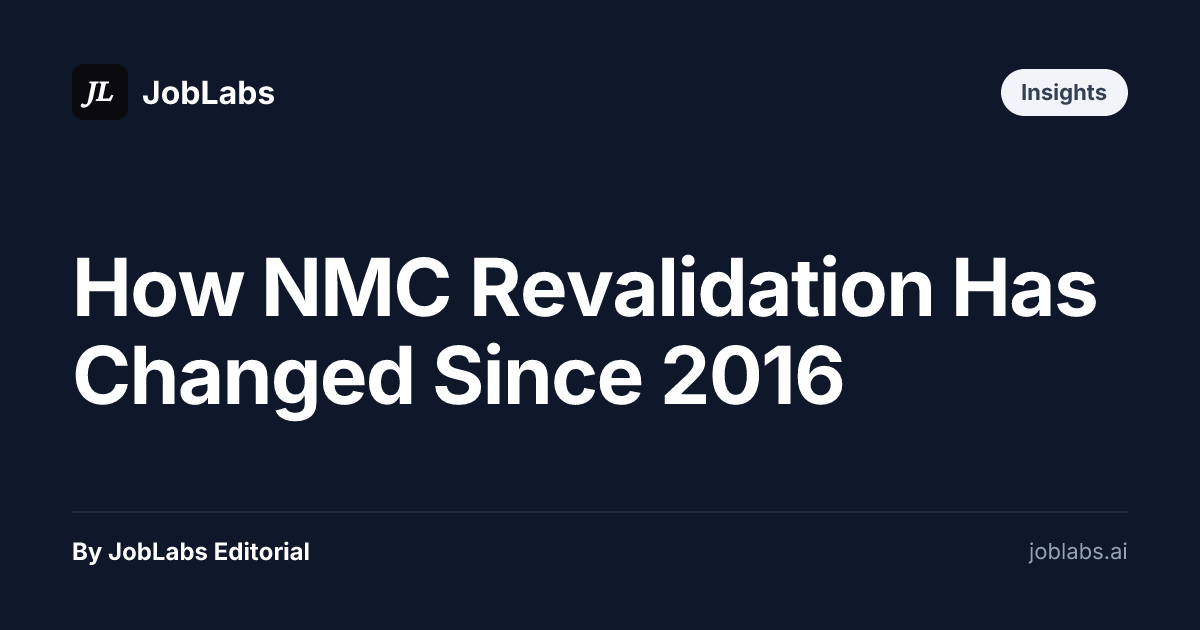 How NMC Revalidation Has Changed Since 2016