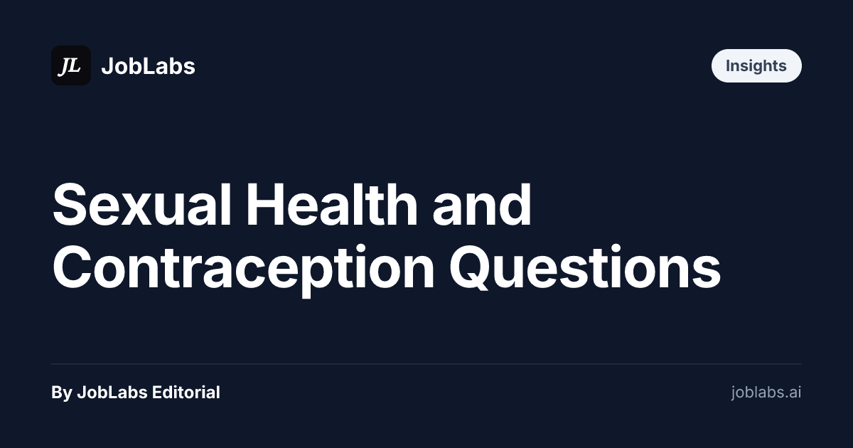 Sexual Health and Contraception Questions