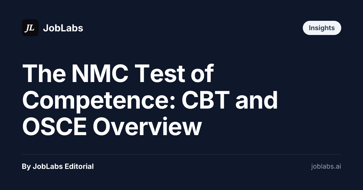 The NMC Test of Competence: CBT and OSCE Overview