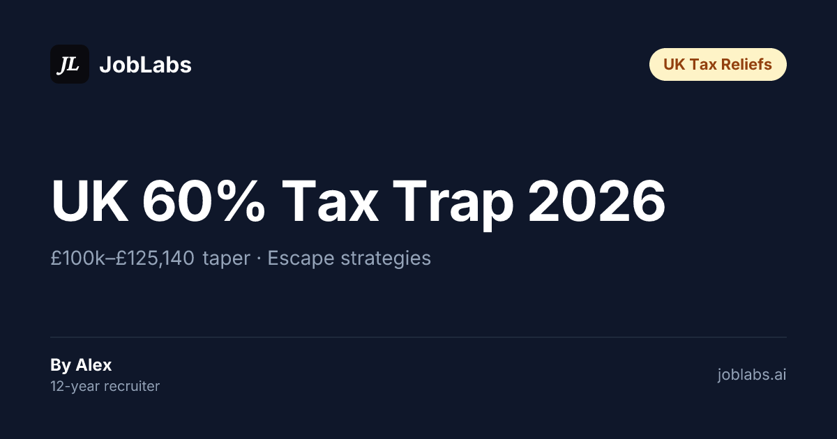 UK 60% Tax Trap 2026 — How to Beat It Above £100k