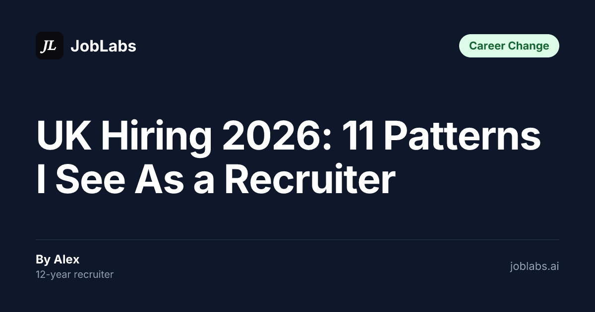 UK Hiring 2026: 11 Patterns I See As a Recruiter