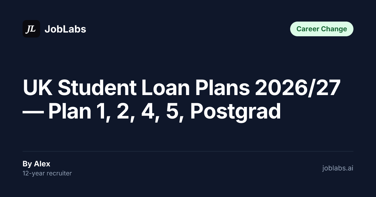UK Student Loan Plans 2026/27 — Plan 1, 2, 4, 5, Postgrad